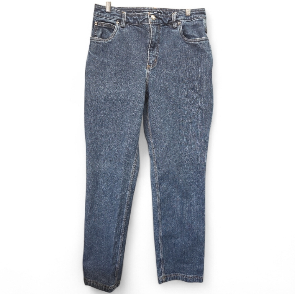 Duluth Trading Co Men's Denim Jeans 8X33 Utility Straight Leg Workwear Rugged